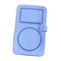 Magideal - Contenedor Para Snacks Con Tapa, Para Almacenar Alimentos, Fácil De Limpiar, Contenedor Para Salsas Con Dos Compartimentos, Para Salsas En Casa Y En E Azul