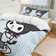 thumbnail image 1 of Kuromi Quilt Set Thicken Soft 3 Pieces Bedding Set All Season Duvet Cove with 2 Pillowcases for Adult Women Girls Teens Home Room Decor, 1 of 5