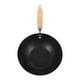 thumbnail image 2 of Sarten Wok Antiadherente 26cm Negro Con Mango De Madera, 2 of 5