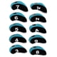 thumbnail image 5 of 10pcs Neopreno Golf Club Cubiertas para la cabeza Wedge Iron Protective Black + Light Blue, 5 of 5