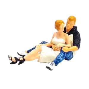 Magideal - Figura 1:64, Colección Multiusos, Decoración De Regalo, Escena De Juguete, Modelo De Personas, Diseño De Escena, Jardín De Hadas, Micropaisaje, Adulto Sentado Blanco