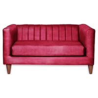 Latam Home - Sofá Sorrento 2C Cuero Kentucky Rojo