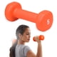thumbnail image 1 of Mancuerna Gaiam recubierta de neopreno de 2.3 kg color naranja para gimnasio en casa, 1 of 7