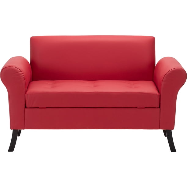 Banqueta Baul + Respaldo Lua 2c Pu 20 Rojo