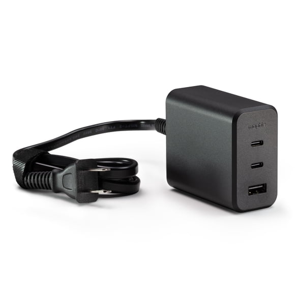 Cargador Mophie GaN de 100 W con 3 puertos USB-C PD y cable de 1,5 m