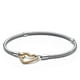 thumbnail image 1 of Pulsera Pandora Moments Cadena Serpiente Cierre Corazón Oro y Plata 7.5 Inch, 1 of 4