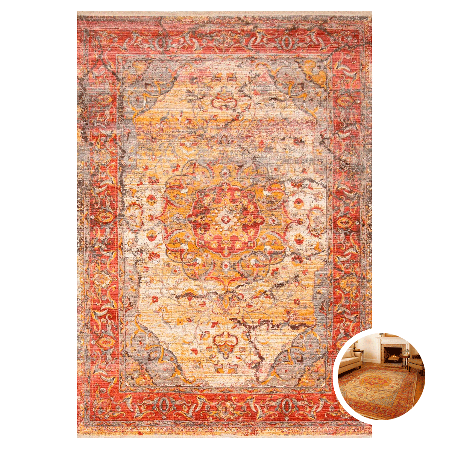 Bazhars - Alfombra 240x310 Cm Vintage Intrigue 7601