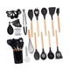 thumbnail image 4 of 35x Utensilios De Cocina Gadgets Juego De Herramientas Espátula Para Profesionales Principiantes Negro, 4 of 5