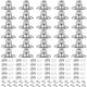 thumbnail image 1 of Conjunto de 30 piezas Grado Twist Lock Fasteners Turn Button Eyelet y Stud, tornillos de montaje para botones de giro del sujetador marino de lienzo, 1 of 3