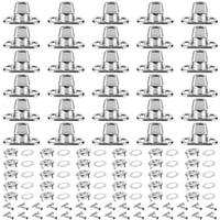 Xusx111 - Conjunto De 30 Piezas Grado Twist Lock Fasteners Turn Button Eyelet Y Stud, Tornillos De Montaje Para Botones De Giro Del Sujetador Marino De Lienzo