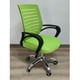 thumbnail image 4 of Silla de oficina secretarial ergonómica altura ajustable gira 360° Verde, 4 of 8