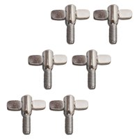 Bothyi - 6 Uds Tornillos De Tambor De Metal Tuercas Piezas Sólidas Accesorios Tornillos De Montaje De Tambor Tuerca
