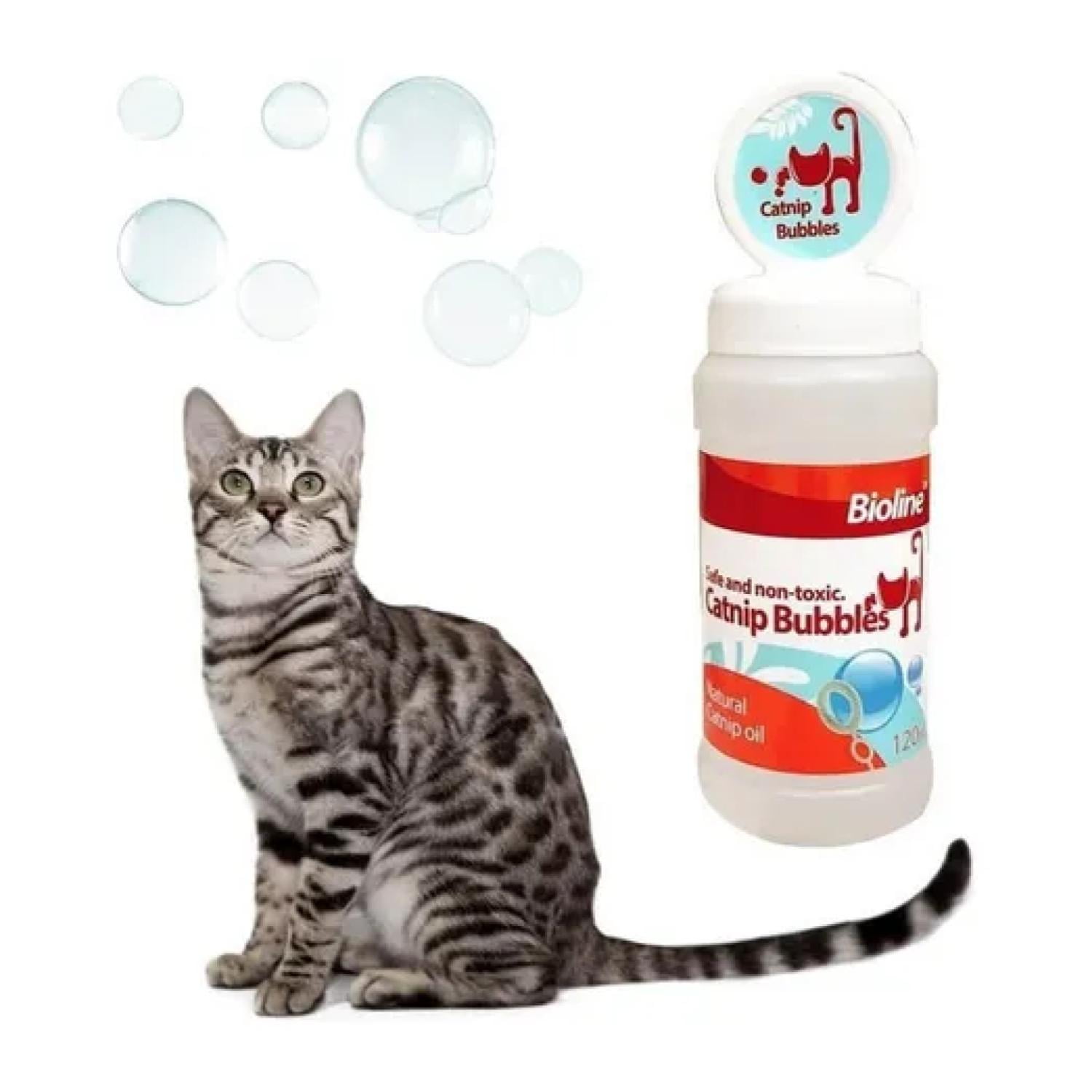 Total E-commerce - Burbujas Catnip Para Jugar Gato Mascota De Hierba Gatera Bioline