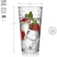 thumbnail image 4 of Juego de vasos para beber Highball, vasos de vidrio de 500 ml, 10 unidades, Glaver's, 4 of 9