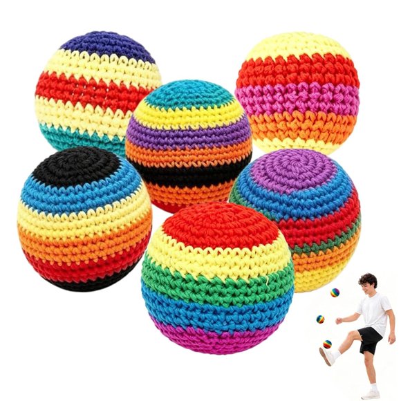 Set de Footbags TICHA 6 unidades Bolsas suaves y duraderas para patear