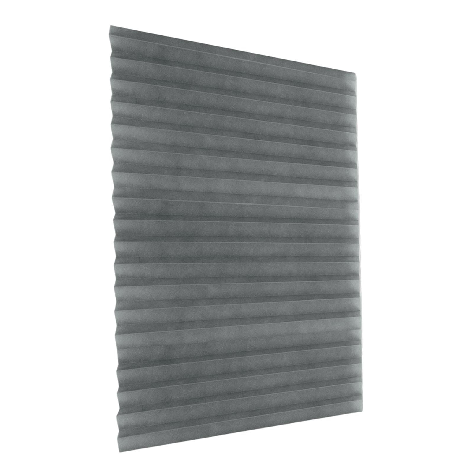 Bothyi - Cortinas Plisadas Opacas Para Ventanas, Transpirables, Para Oscurecer Habitaciones, Montaje Sencillo, Color Gris, Talla L