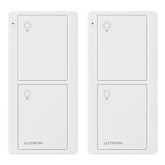 Pico Remote Lutron para interruptor inteligente Caseta, 2 botones, blanco