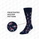 thumbnail image 4 of Calcetines De Golf Shanker Funny Angry Golfer Azul Marino Tallas 10 13, 4 of 6