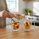 thumbnail image 4 of Set 2 Tazas Vidrio Doble Pared 300ml Borosilicato Cafe, 4 of 4