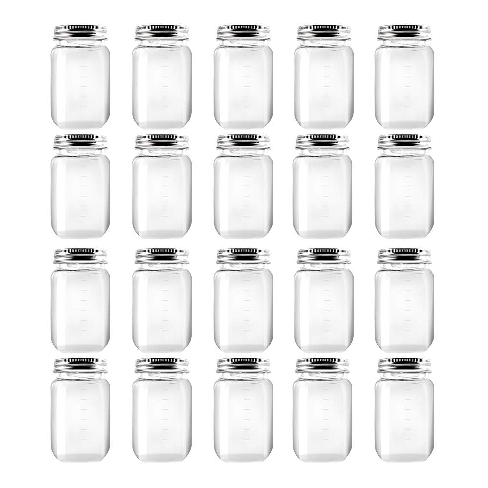 Frascos De Plástico Novelinks De 500 Ml Con Tapas De Rosca, 20 Unidades
