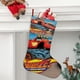 thumbnail image 2 of Blaze y los Monster Machines Tema: Calcetines de Navidad, fino lino blanco para colgar en escaleras y chimenea, decoración navideña para el hogar, regalo de Navidad. 45cm × 32cm, 2 of 5