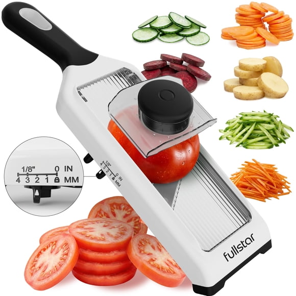 Mandoline Slicer Fullstar, portátil 2 en 1, con juego de 4 grosores