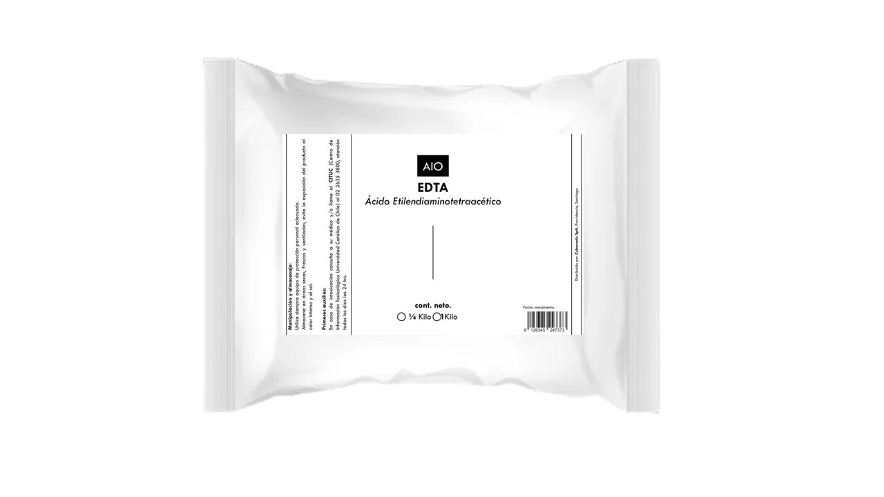 Aio - Edta Tetrasódico 250 Gramos