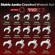 thumbnail image 4 of Juego de llaves Jumbo con forma de pata de gallo BILITOOLS, 14 piezas, 1/2 Drive, 4 of 8
