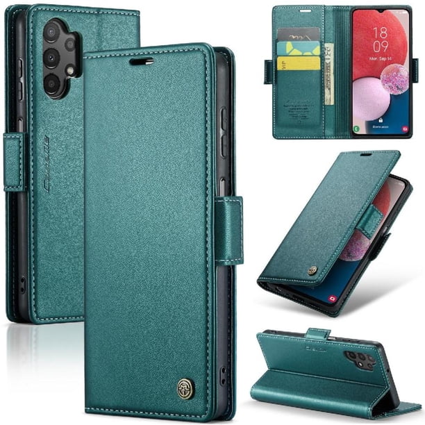 CaseMe tipo cartera Samsung Galaxy A04S/A04 con cierre magnético, RFID, tarjetero, soporte, carga inalámbrica
