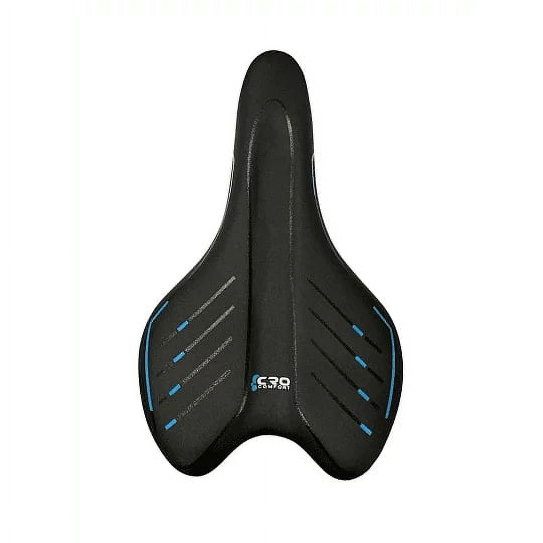 Bitteli - Asiento Cro Confort Mtb Negro Lineas Azules
