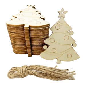 Bothyi - 20 Piezas De Rodajas De Madera Sin Terminar, Para Jardín, Ventana Y Hogar.