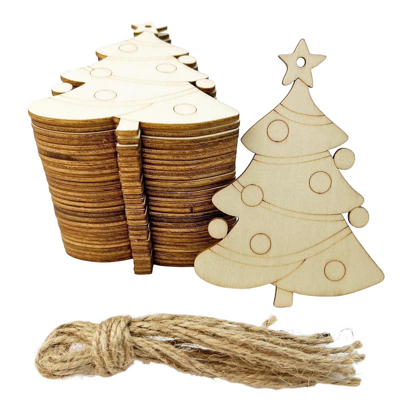 Bothyi - 20 Piezas De Rodajas De Madera Sin Terminar, Para Jardín, Ventana Y Hogar.