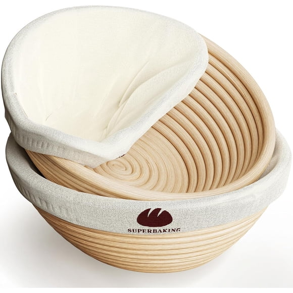 Canastos de fermentación Superbaking, 2 de 9 pulgadas