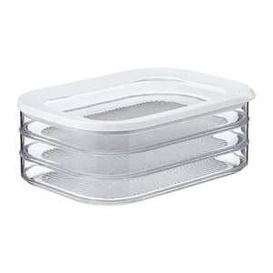 Magideal - Contenedores De Delicatessen Para Frigorífico, Organizador Y Almacenamiento De Alimentos, Cajas Con Tapas Para Frigorífico Para Carne, Pavo, Delicates 1 Juego