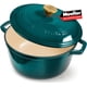 thumbnail image 1 of Horno holandés Mueller DuraCast 6L de hierro fundido esmaltado con tapa verde, 1 of 9