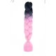 thumbnail image 1 of Xiao Hua Extensiones de cabello trenzado de ganchillo, 3 piezas, 23.6 pulgadas de largo, resistentes al calor, trenzadas de ganchillo, preestiradas, sin nudos, para peinado DIY, B47, 1 of 3