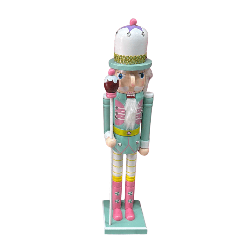 Genérico - Cascanueces Xxl 50 Cm Estilo Moderno - Figura Decorativa Gigante Celeste