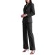 thumbnail image 4 of INSPIRE CHIC Conjunto de Traje de Pantalón de 2 Piezas para Mujer, Blazer de Doble Botonadura de Manga Larga, Pantalones, Talla X Pequeña, Negro, 4 of 5