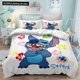thumbnail image 1 of Anime Stitch 3-Piece Duvet Cover College Bedding Set Super Soft Reversible Breathable 3D Printed Microfiber Comforter Set Gifts Bed Sheets, 1 of 5
