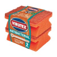 Esponja Antibacterial Acanalada 2 Un Virutex
