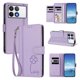 thumbnail image 2 of Funda Cartera Trébol para Xiaomi Poco F6 Pro con Ranuras Tarjetas y Carga Inalámbrica Morado claro, 2 of 6