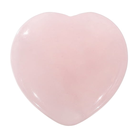 Uxcell Piedra de Cristal Natural en Forma de Corazón, Gema de Amor Pulida de 1.6 Pulgadas, Piedra de Preocupación Grabada para Mujeres, Regalos de Meditación, Cuarzo Rosa