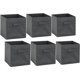 thumbnail image 2 of Bidones de almacenamiento SIMPLE HOUSEWARE, cubos plegables, 28 cm, gris oscuro, paquete de 6, 2 of 7