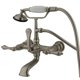 thumbnail image 1 of Grifo de bañera Kingston Brass CC551T8, 18 cm, montaje en pared, acabado níquel cepillado, 1 of 2