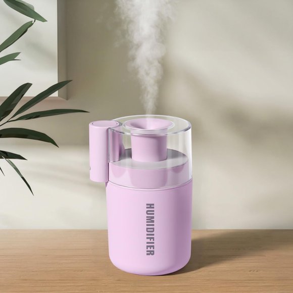 Humidificador portátil Daskternie Mini USB Cool Mist de 180 ml, color rosa