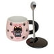 thumbnail image 2 of Tazón Diseño De Gatos + Tapa, Cuchara Mug, Kawaii, 2 of 3