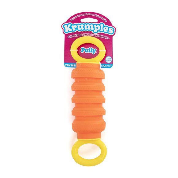 Juguete para hacer crujidos sensoriales KRUMPLES Pully, naranja, para niños de más de 10 millones de niños