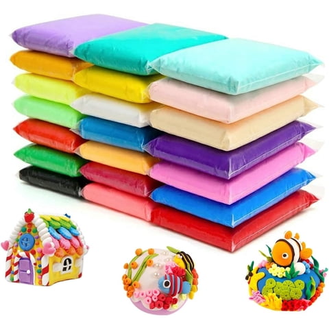 Set De Arcilla Para Modelar Que Seca Al Aire Con 24 Colores Ojyudd