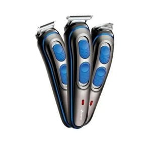 Gemei - Maquina Afeitadora Electrica De Precisión 3 En 1 Acero Inoxidable Gm587