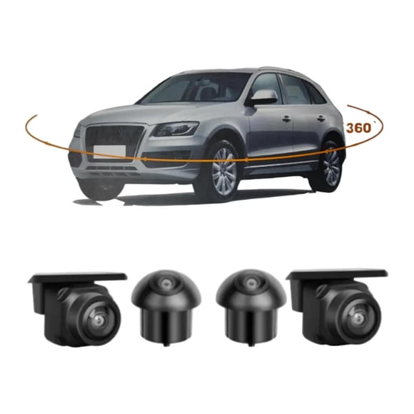 Kit 4 Camaras Para Automovil Sistema 360° Con Cableado Aiwa